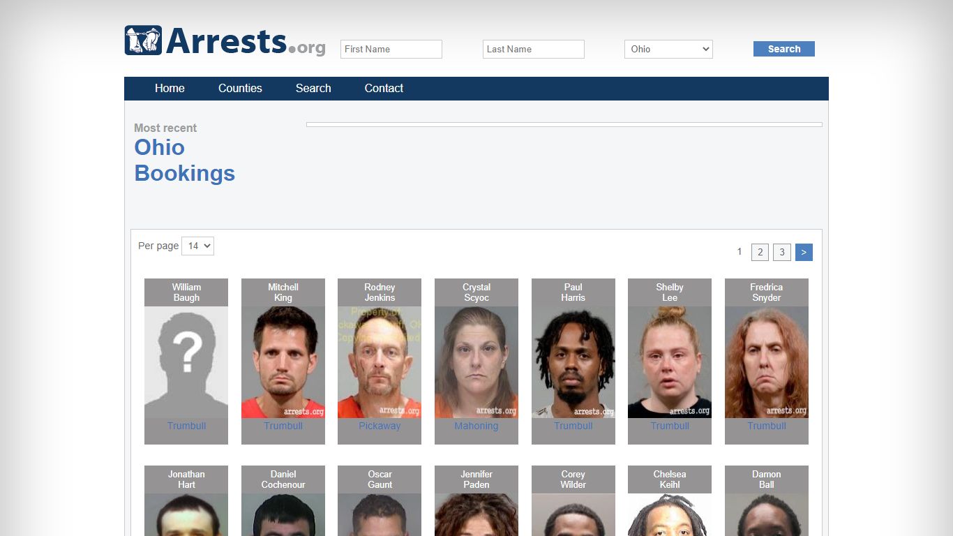 Ohio Arrests and Inmate Search